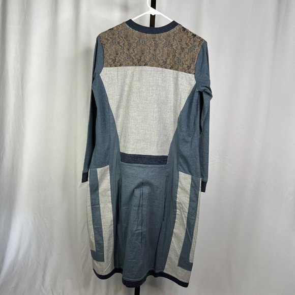 J Peterman Daisy Goes Dancing Mixed Media Dress - XXS, NWOT - Picture 4 of 10